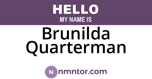 Brunilda Quarterman