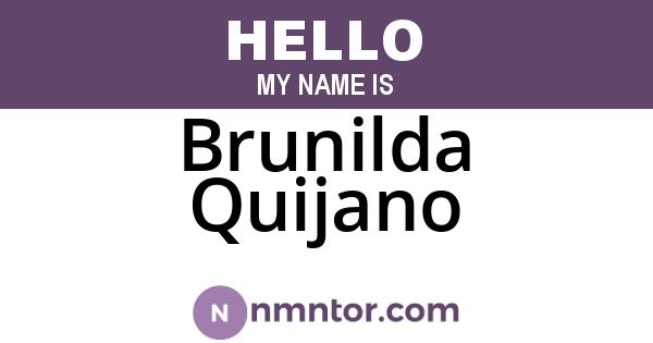 Brunilda Quijano
