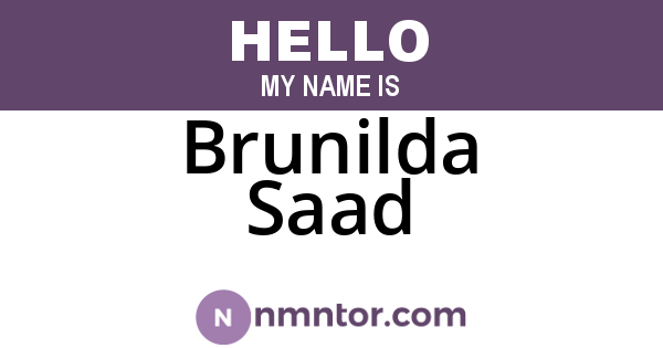 Brunilda Saad