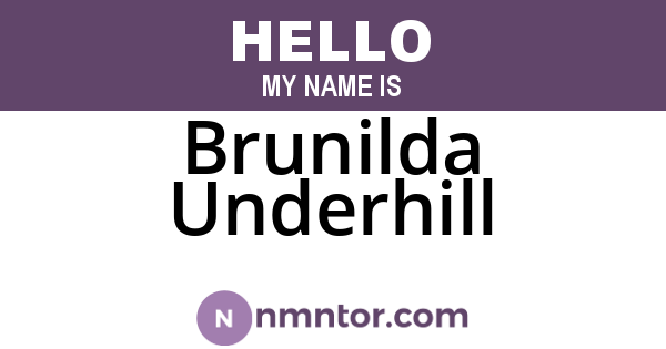 Brunilda Underhill