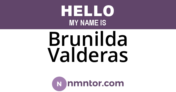 Brunilda Valderas