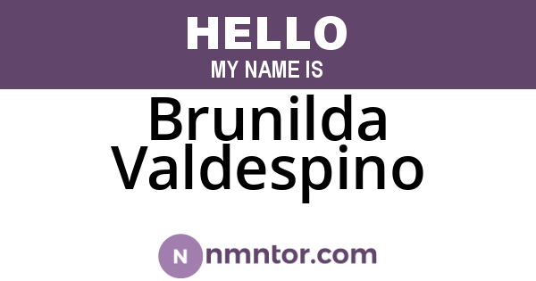 Brunilda Valdespino