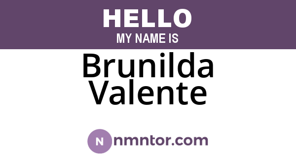Brunilda Valente