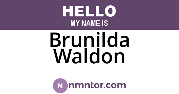 Brunilda Waldon