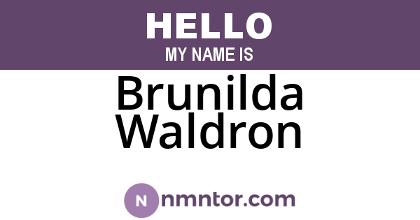 Brunilda Waldron
