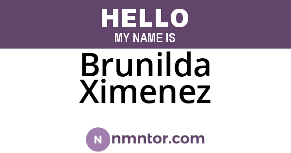 Brunilda Ximenez