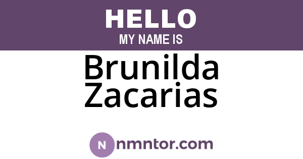 Brunilda Zacarias
