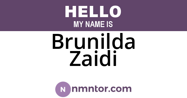 Brunilda Zaidi