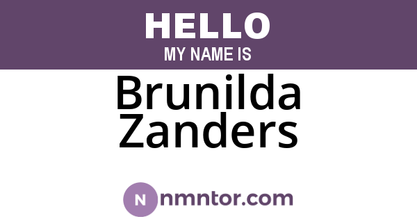 Brunilda Zanders