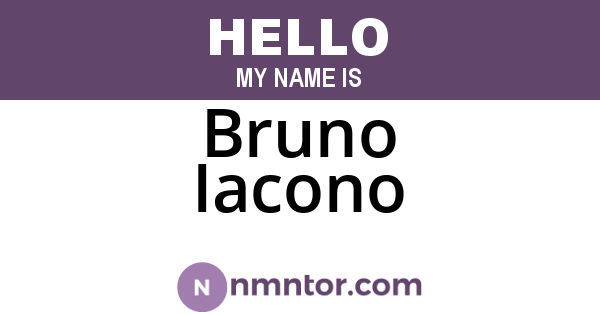 Bruno Iacono