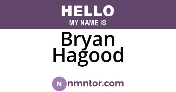 Bryan Hagood