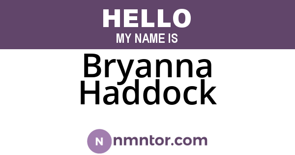 Bryanna Haddock
