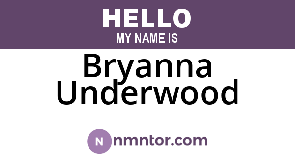 Bryanna Underwood