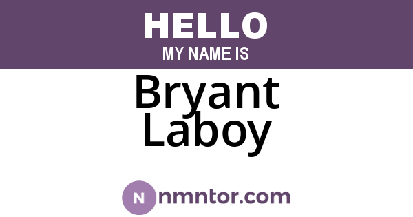 Bryant Laboy