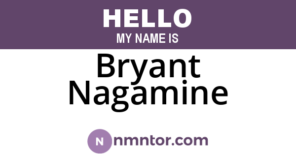 Bryant Nagamine