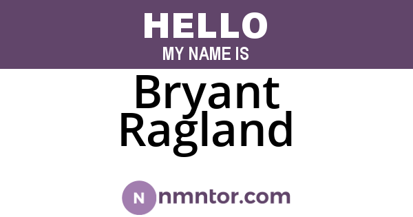 Bryant Ragland