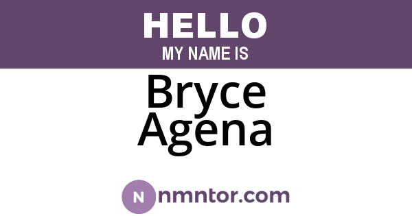 Bryce Agena