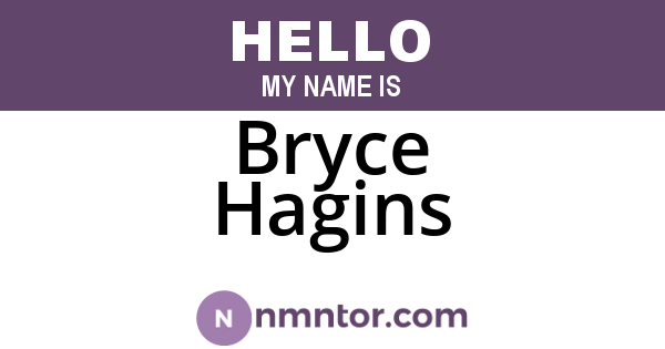 Bryce Hagins