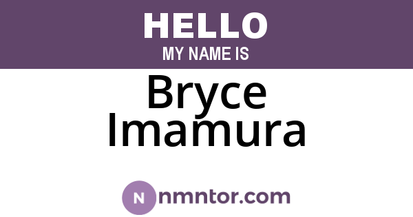 Bryce Imamura