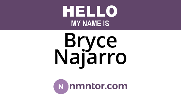 Bryce Najarro