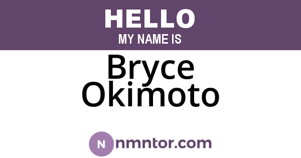 Bryce Okimoto