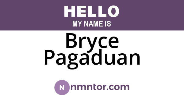 Bryce Pagaduan