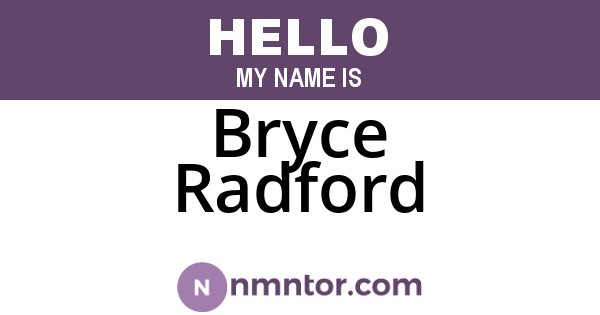 Bryce Radford