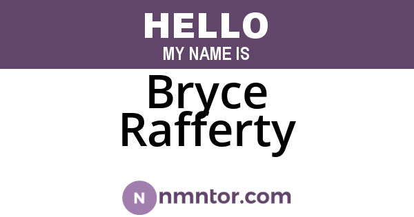 Bryce Rafferty