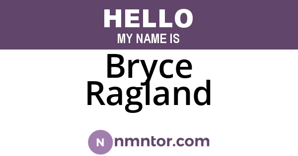 Bryce Ragland