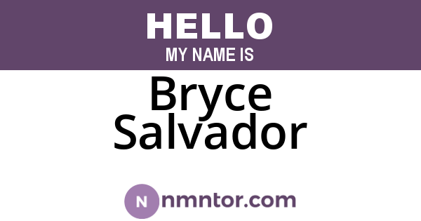 Bryce Salvador