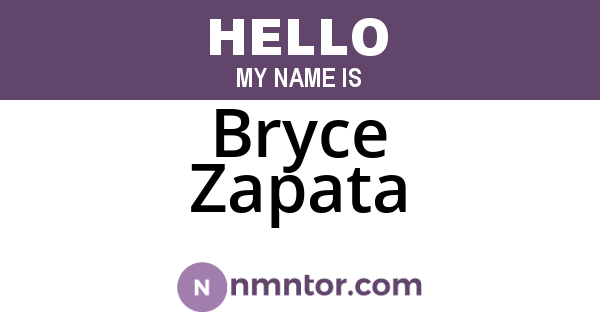 Bryce Zapata