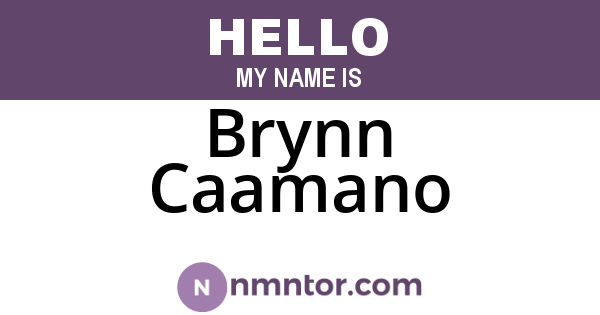 Brynn Caamano