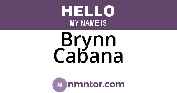 Brynn Cabana