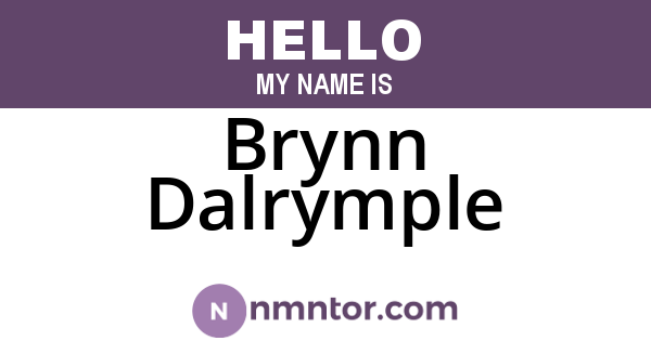 Brynn Dalrymple