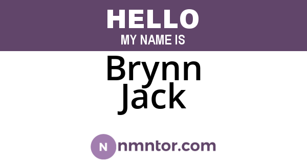 Brynn Jack