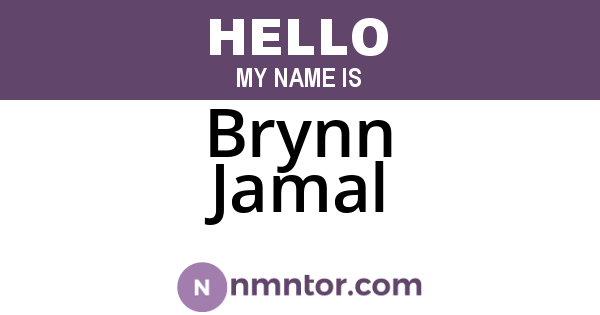Brynn Jamal