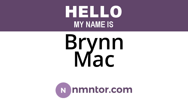 Brynn Mac