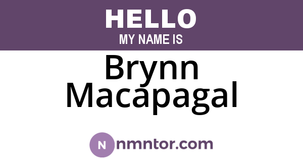 Brynn Macapagal