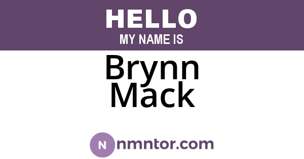 Brynn Mack