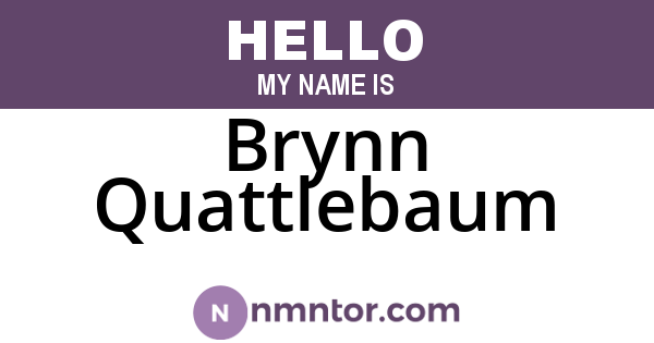 Brynn Quattlebaum
