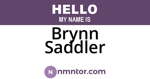 Brynn Saddler