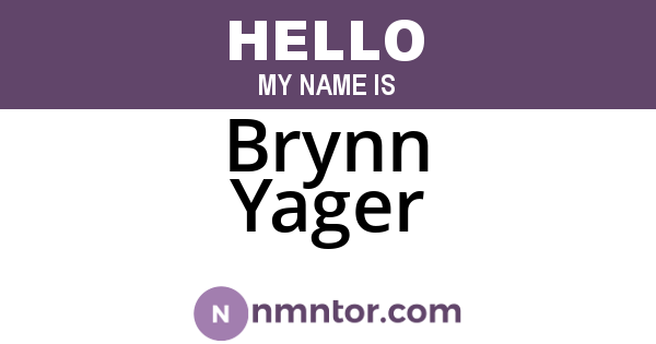 Brynn Yager