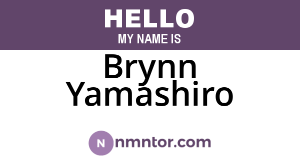 Brynn Yamashiro