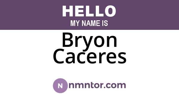 Bryon Caceres