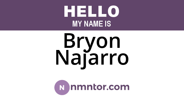 Bryon Najarro