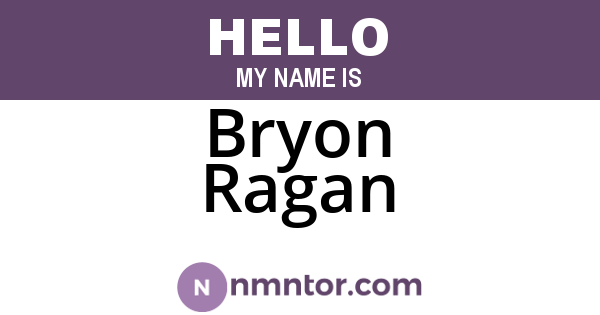 Bryon Ragan