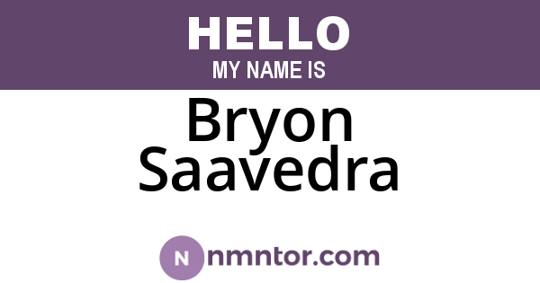 Bryon Saavedra
