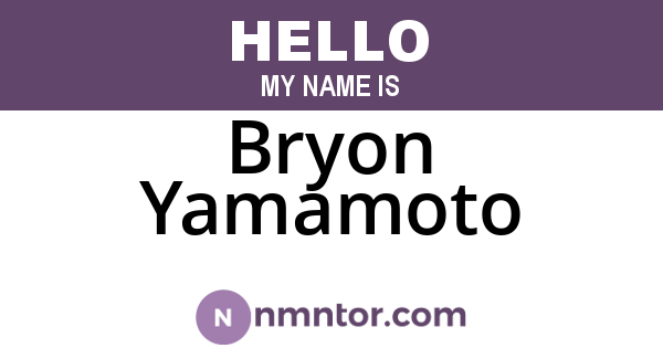 Bryon Yamamoto