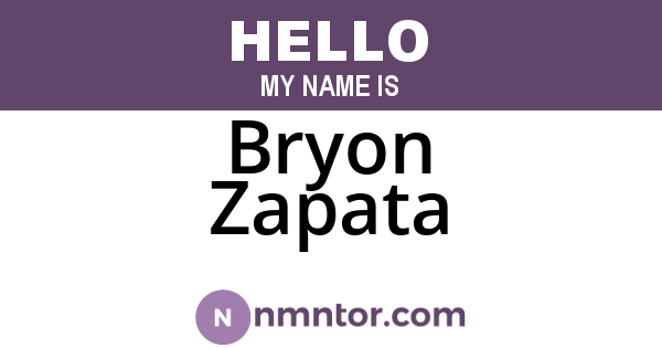 Bryon Zapata