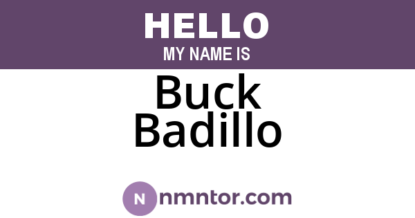Buck Badillo